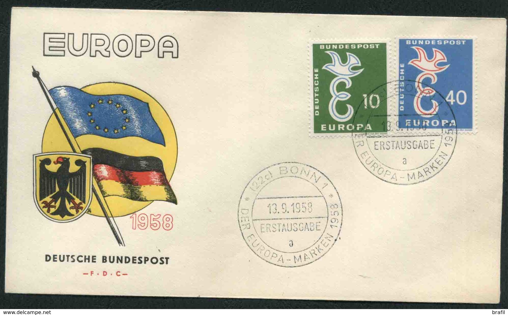 1958 Europa C.E.P.T., F.D.C. Germania - 1958