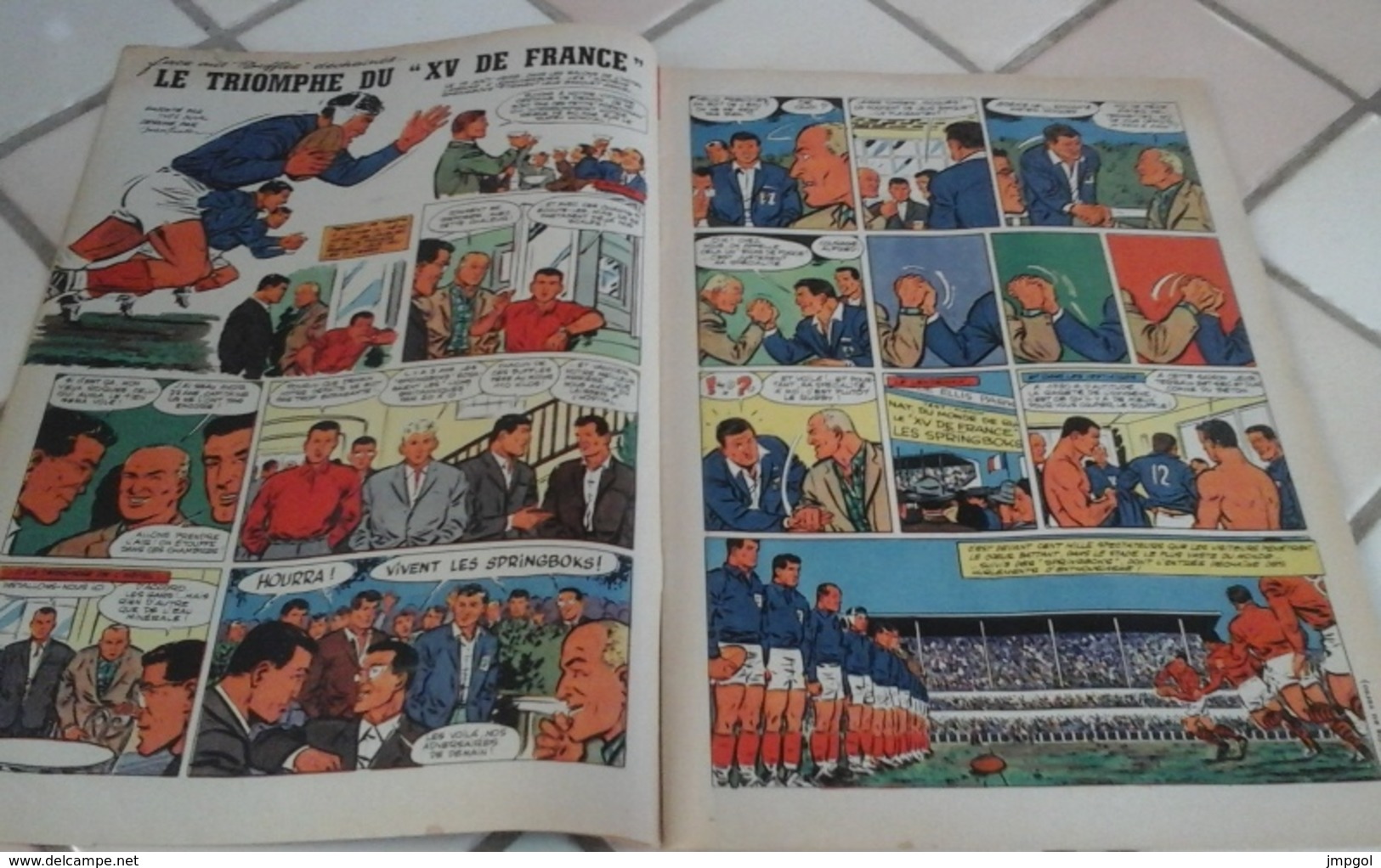 Journal De Tintin N°631 24 Novembre 1960 BD Rugby Triomphe XV De France à Johannesburg,Avions De Rève Cessna - Tintin