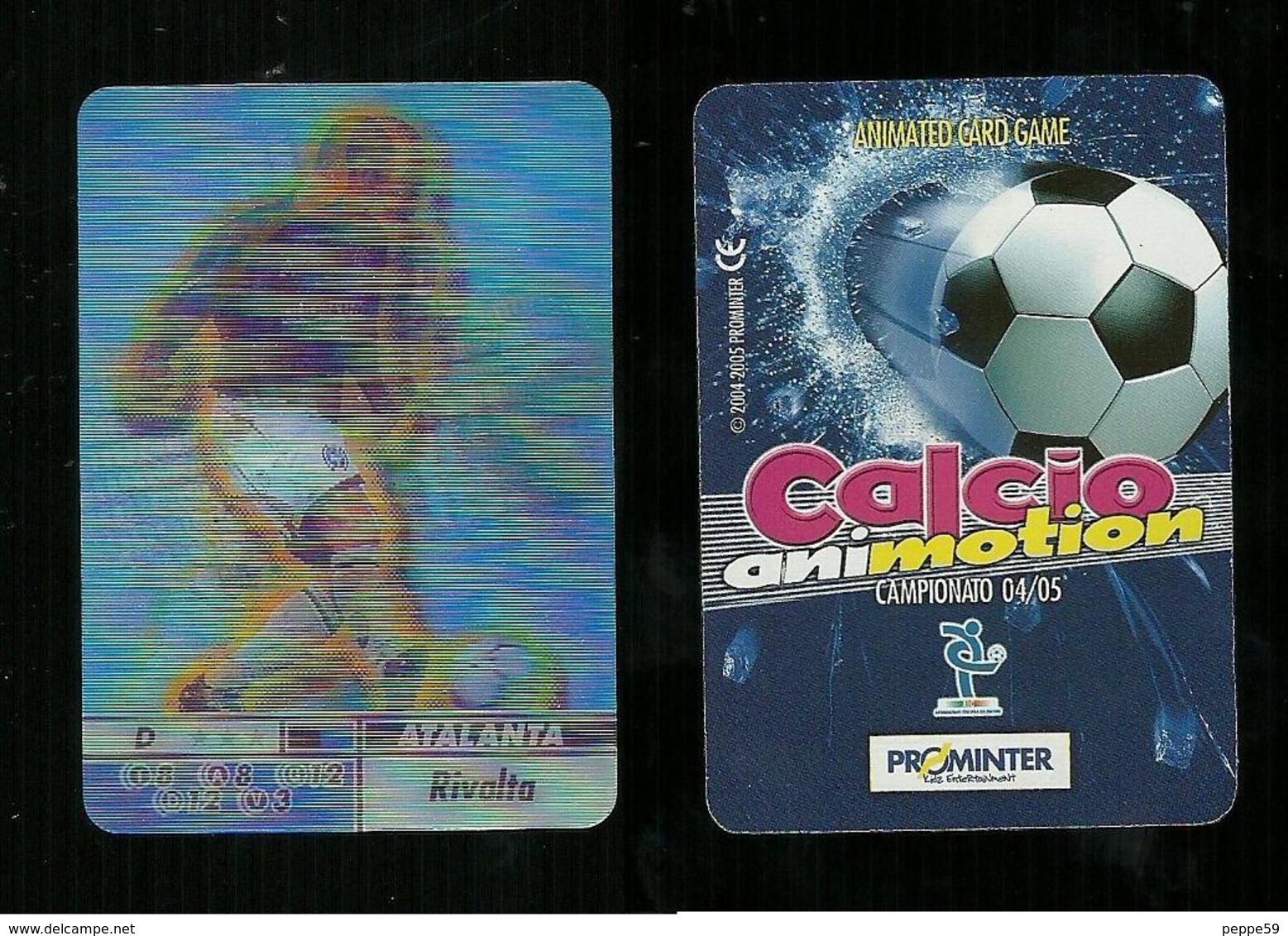 Calcio Animotion 2004-05  - Atalanta  - Rivolta - Trading Cards