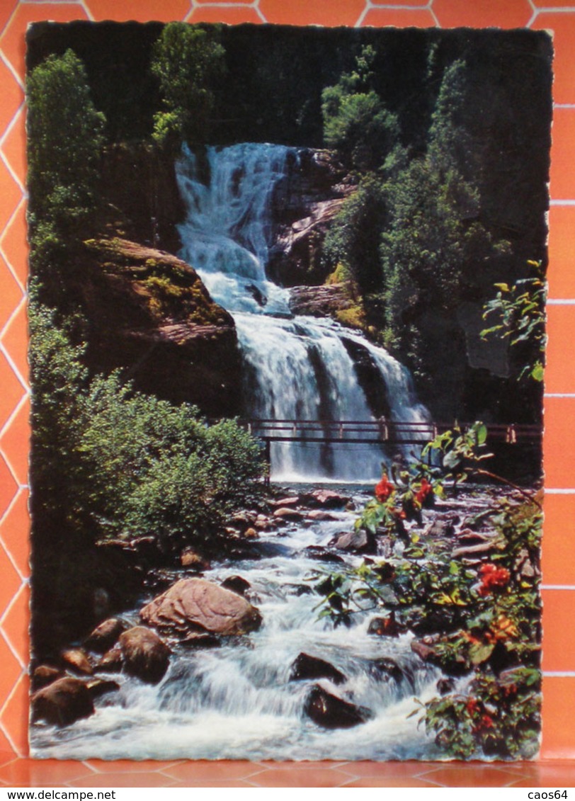 Faido Cascata Della Piumogna Svizzera Cartolina 1967 - Faido