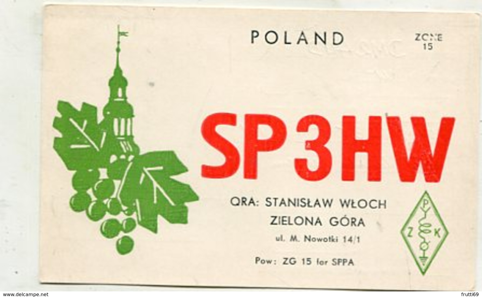 QSL Card - AK 346512 Poland - Zielona Gora - Radio Amatoriale