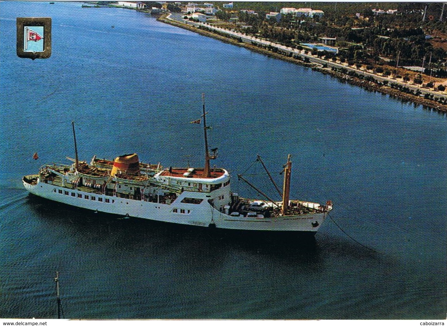 Piroscafo Paquebot Passenger Ship Santa Maria Del Pino. Compañia Trasmediterranea - Paquebote