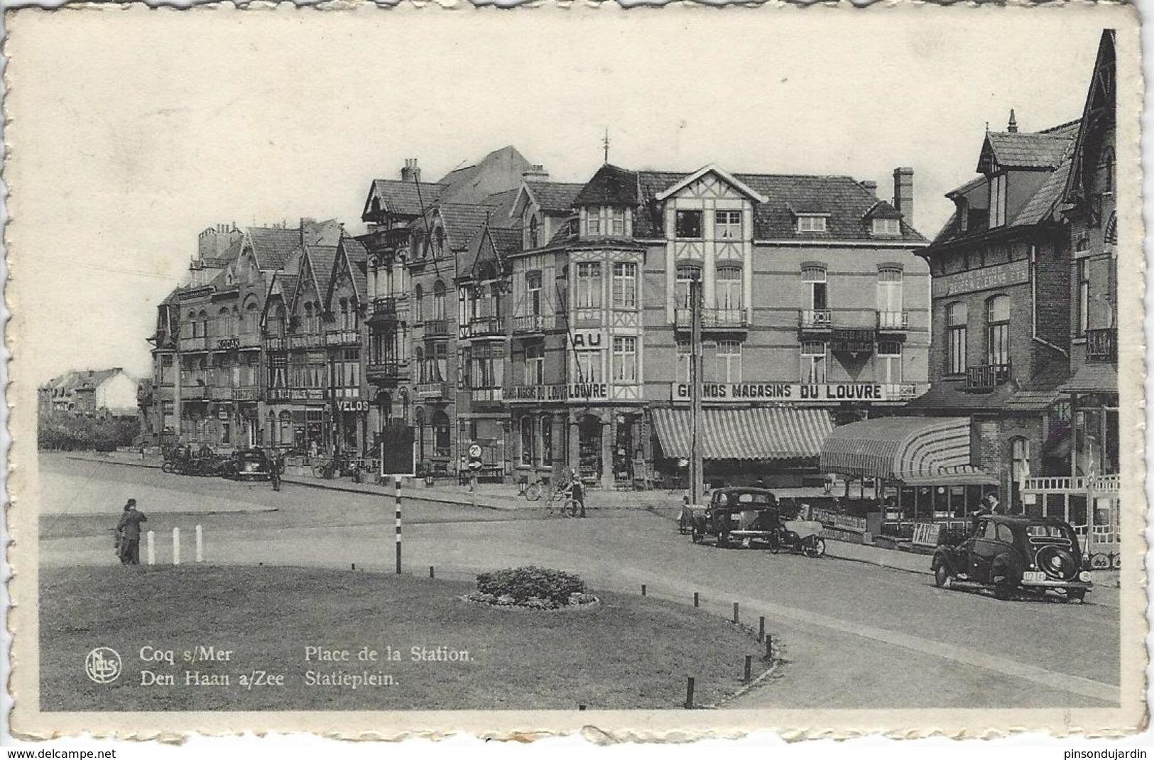 De Haan - Coq Sur Mer - Place De La Station - Statieplein - Voyagé 19 Août 1940 - De Haan