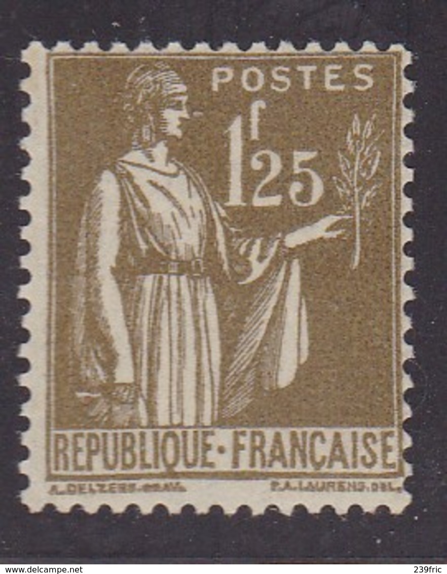 = TYPE PAIX 1F25 OLIVE YT287 NEUF* CHARNIERE LEGERE - Unused Stamps