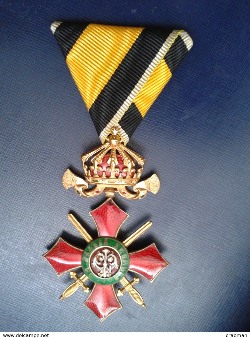 Bulgarian Medal For Military Merit Grade IV - 4- - Autres & Non Classés