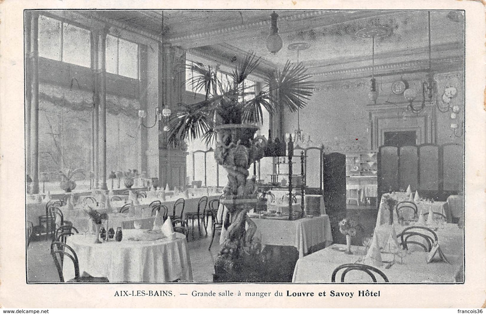 Aix Les Bains (73) - Grande Salle à Manger Du Louvre Et Savoy Hôtel - Aix Les Bains