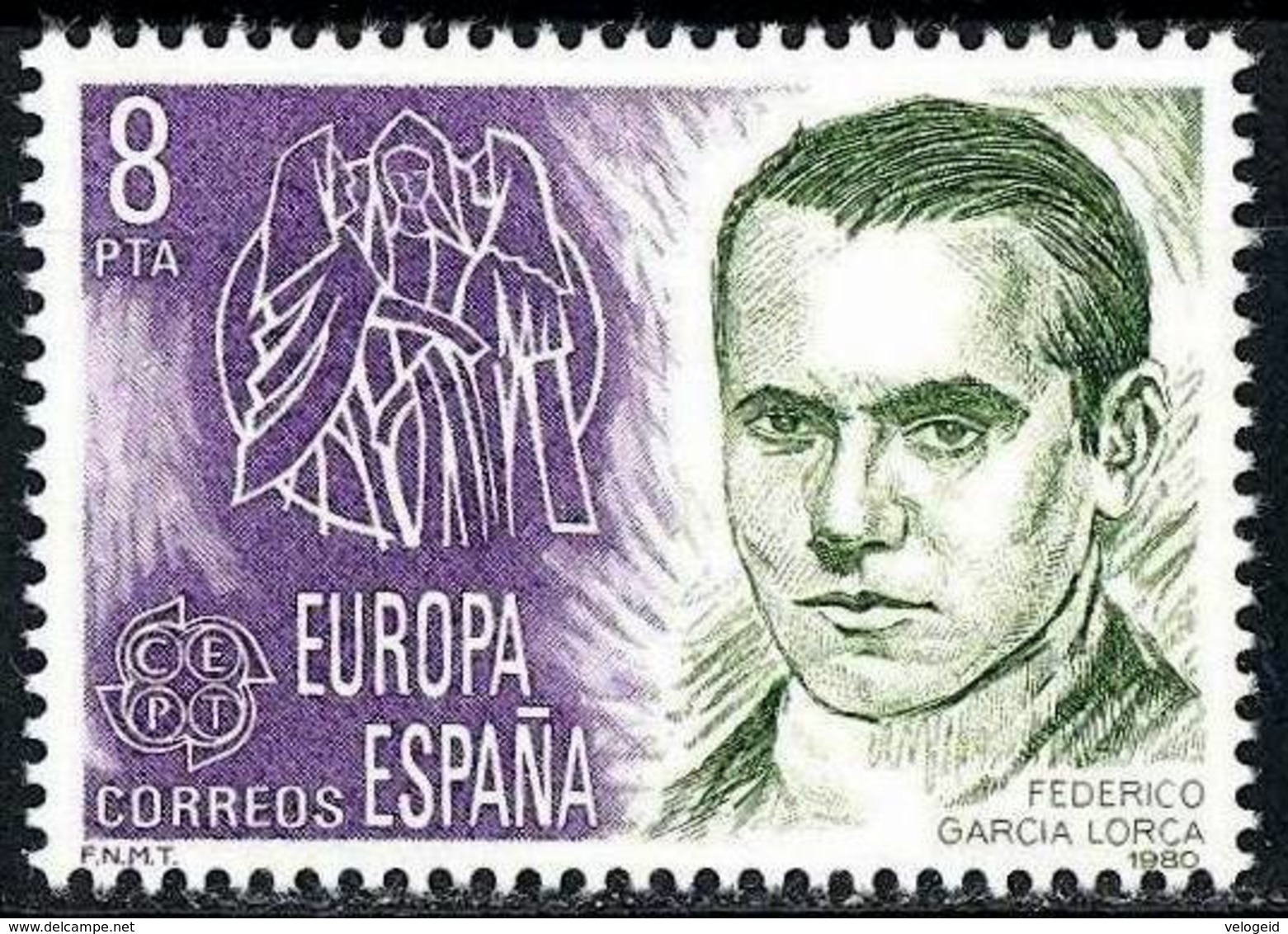 España. Spain. 1980. Federico Garcia Lorca. Poeta - Escritores