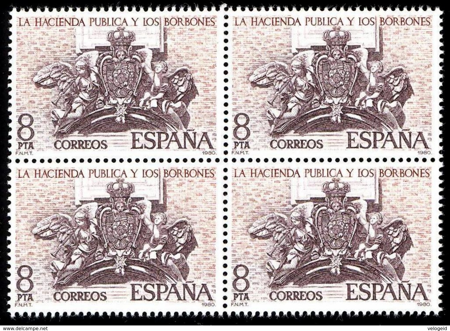 España. Spain. 1980. B4. La Hacienda Pública Y Los Borbones. The Treasury And The Bourbons - Unused Stamps