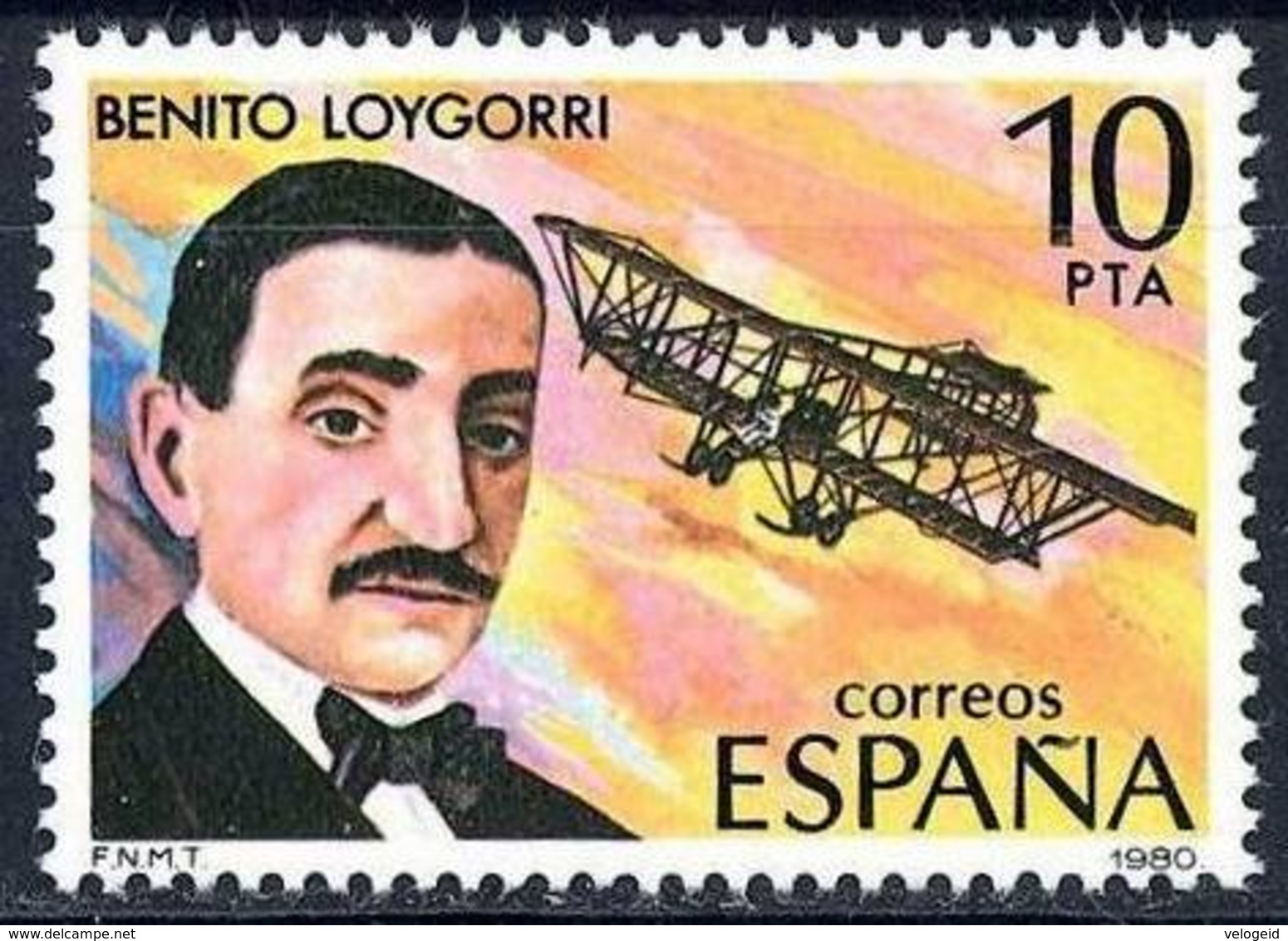 España. Spain. 1980. Benito Loygorri Pimentel. Pionero De La Aviacion Española - Otros & Sin Clasificación