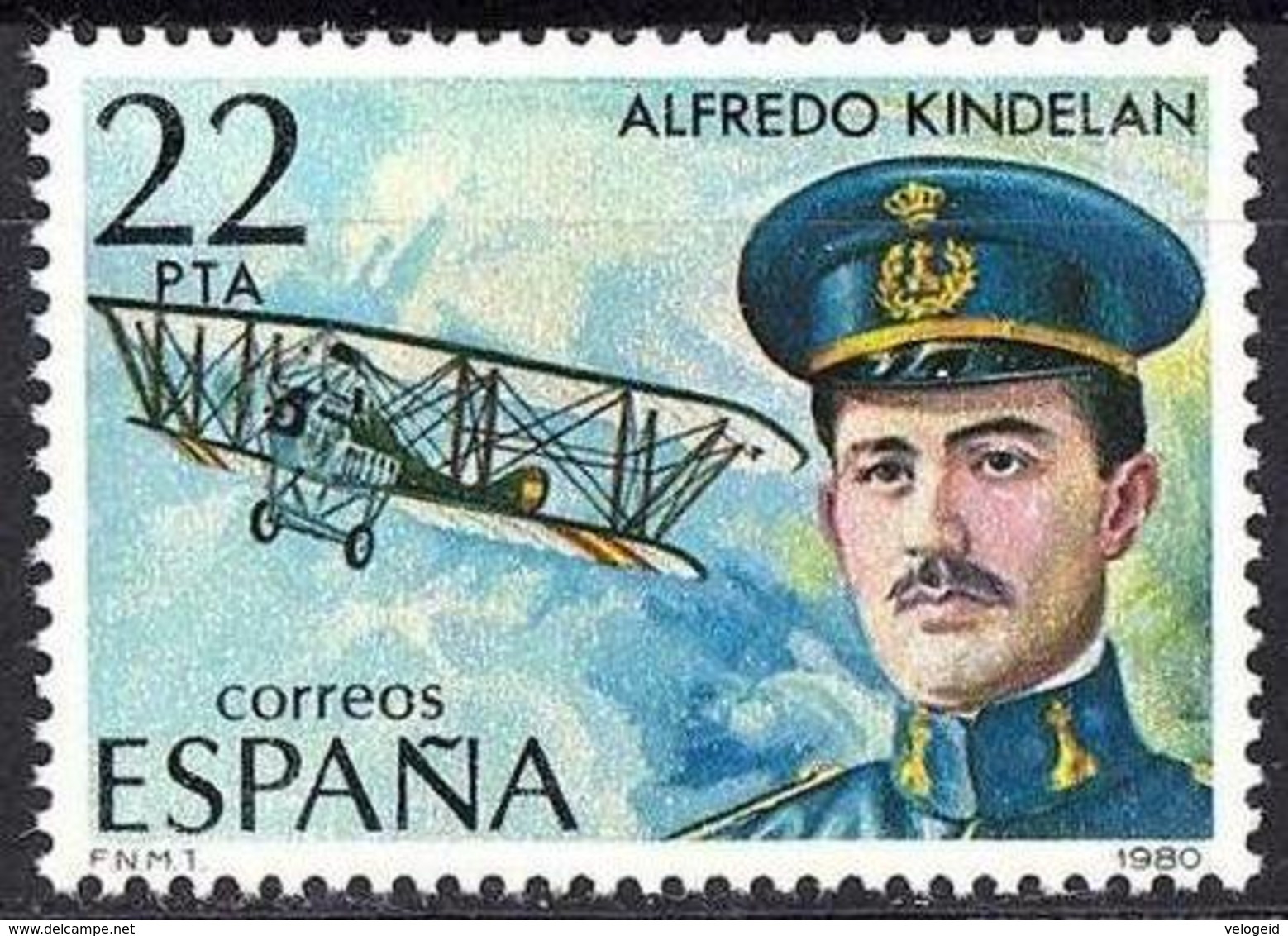España. Spain. 1980. Alfredo  Kindelan Duany. Pionero De La Aviacion Española - Otros & Sin Clasificación