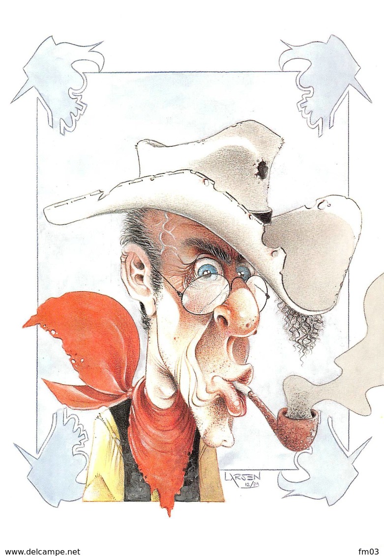 Série 10 Cartes Tintin Astérix Spirou Iznogoud Le Marsupilami Lucky Luke Natacha Lucien Schtroumpf Docteur Jivaro Larsen - Bandes Dessinées