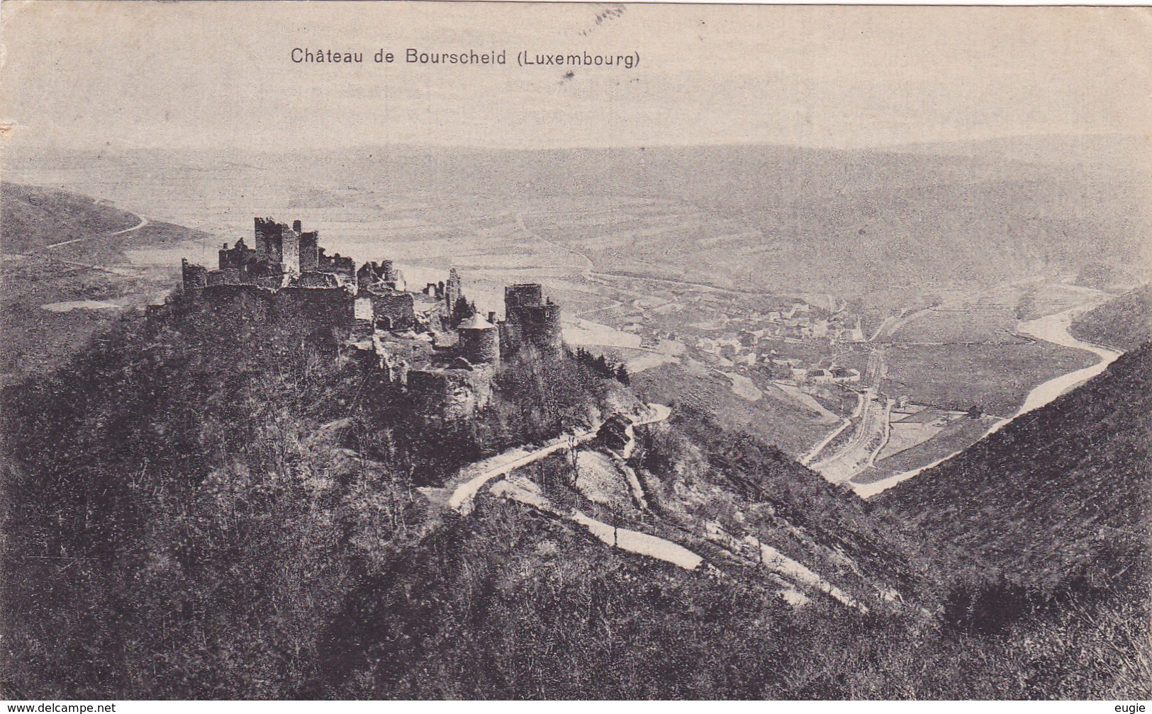 444/ Chateau De Bourscheid, Luxembourg, 1923, R.Tippmann Photogr. Diekirch - Bourscheid