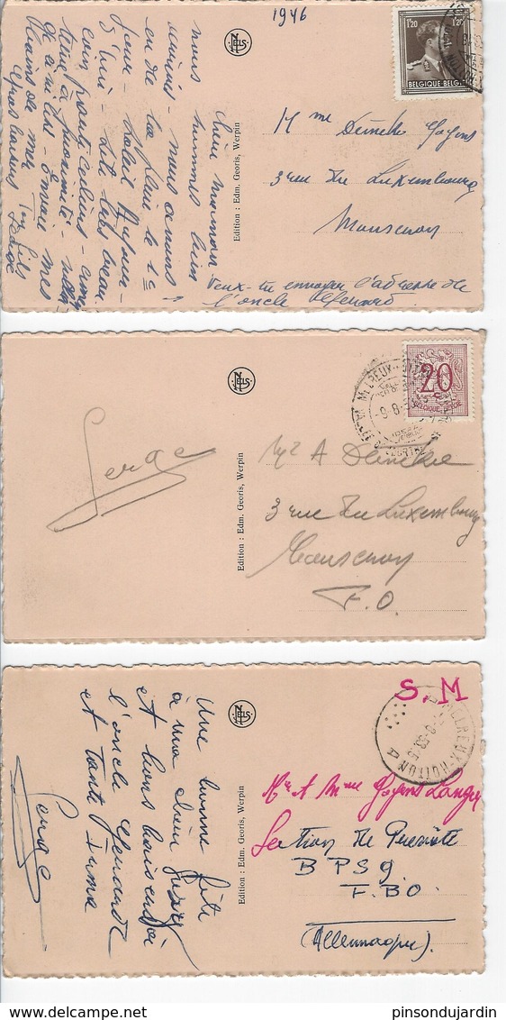 WERPIN (Hotton) 6 Cartes - Voyagé Années 1945/1955 TTB état - Hotton