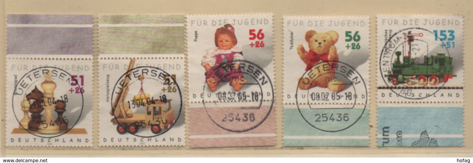 BRD 2002 MiNr. 2261-2264 Für Die Jugend, Randmarken Gestempelt; FRG Used Margin Stamps Charity - Used Stamps