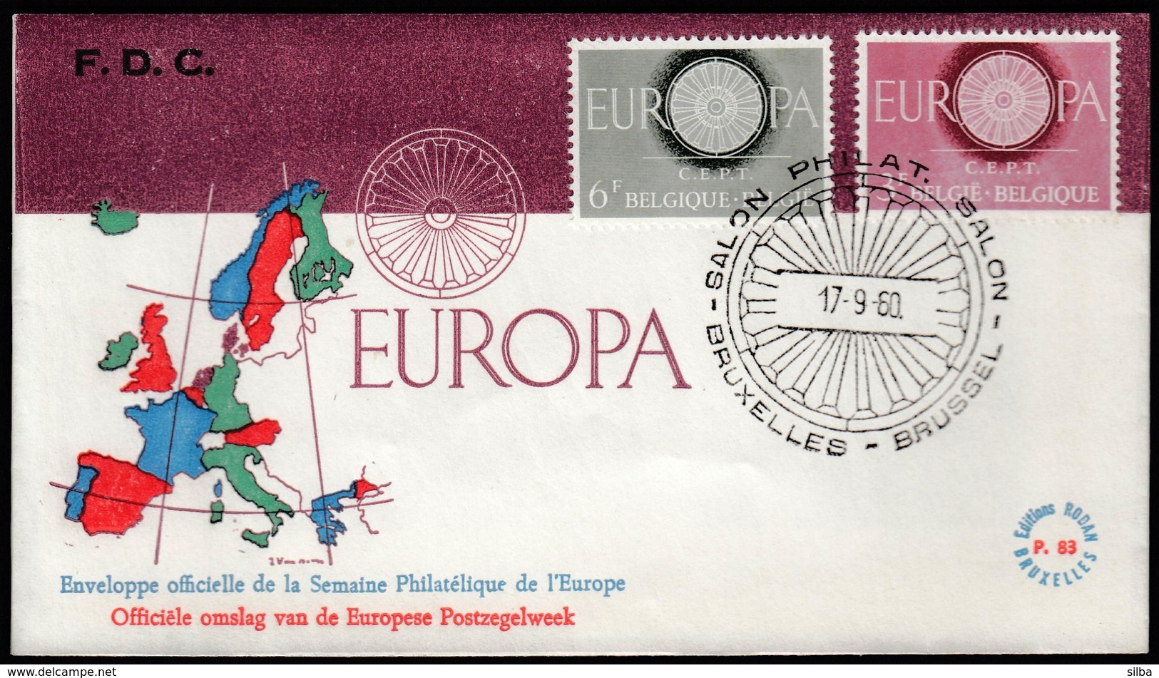 Belgium 1960 / Europa CEPT / FDC - 1960