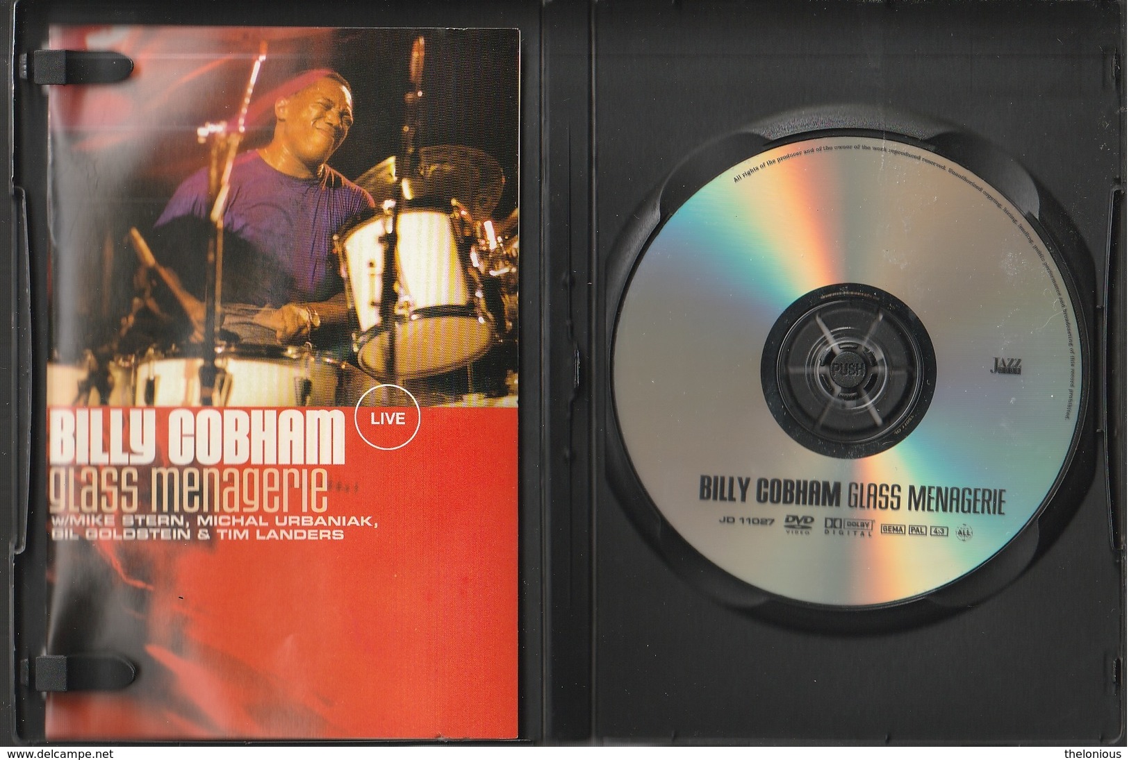 # DVD: Billy Cobham - Glass Menagerie - Live - Jazz Door JD 11027 - Concerto E Musica