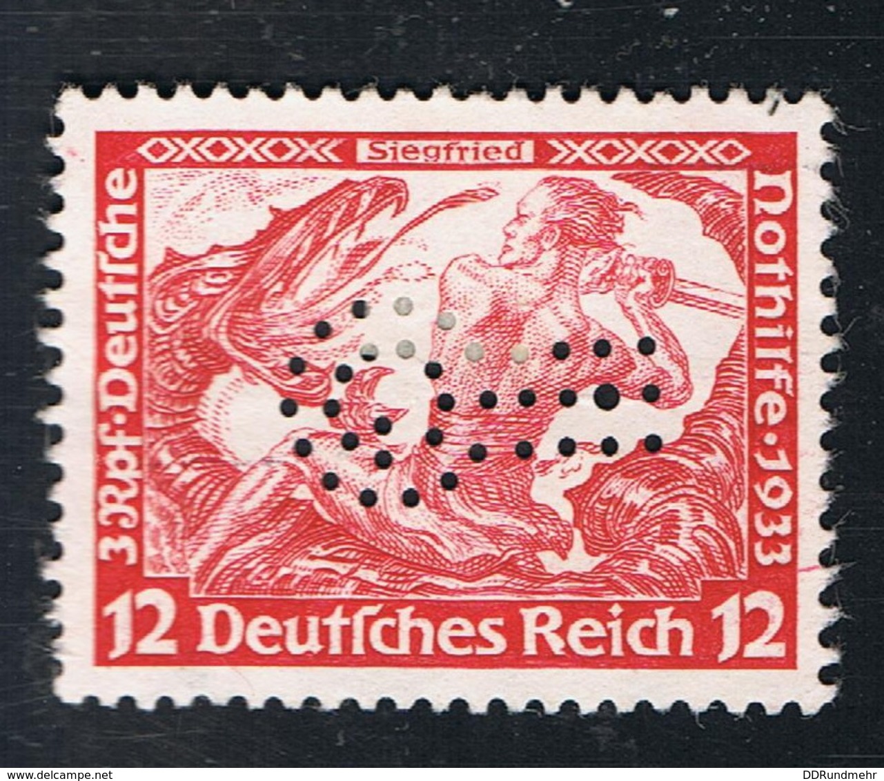 1933 1. Nov. Wagner Oper Mi DR 504A Sn DE B54 Yt DR 475 Sg DR 518 Unbebraucht O. G. Ungest. Gelocht - Gebraucht