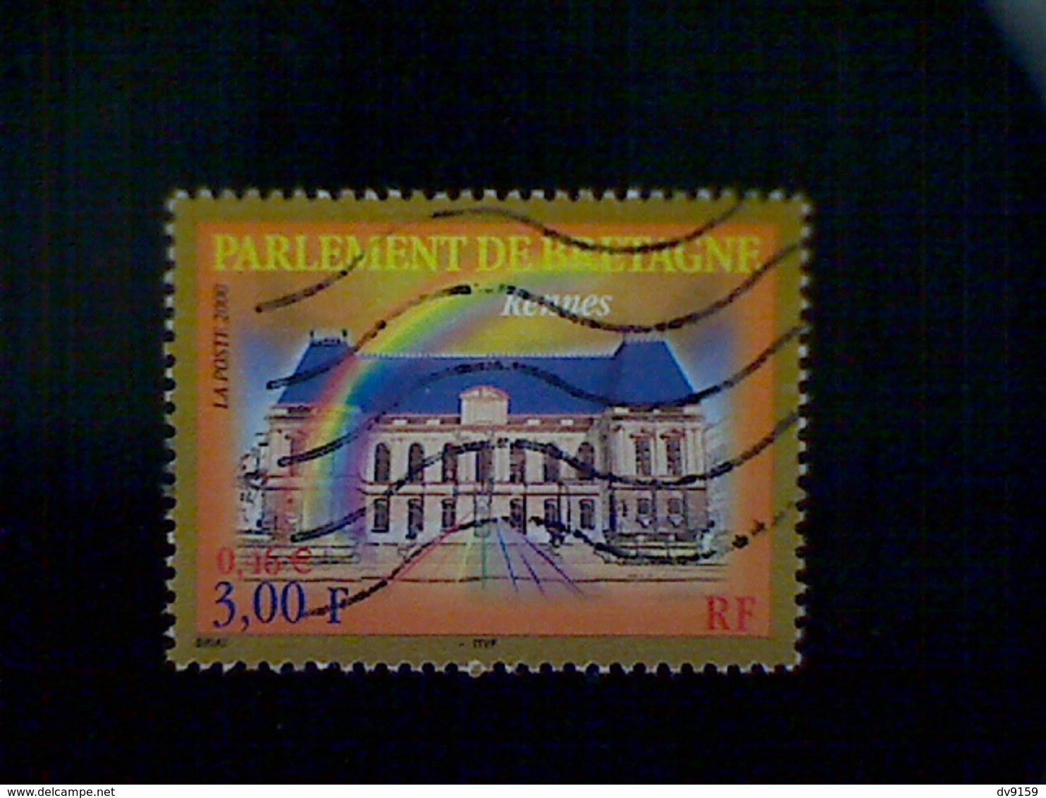 France, Scott #2766, Used(o), 2000, Parliament Of Brittany, 3fr/.46€, Multicolored - Used Stamps