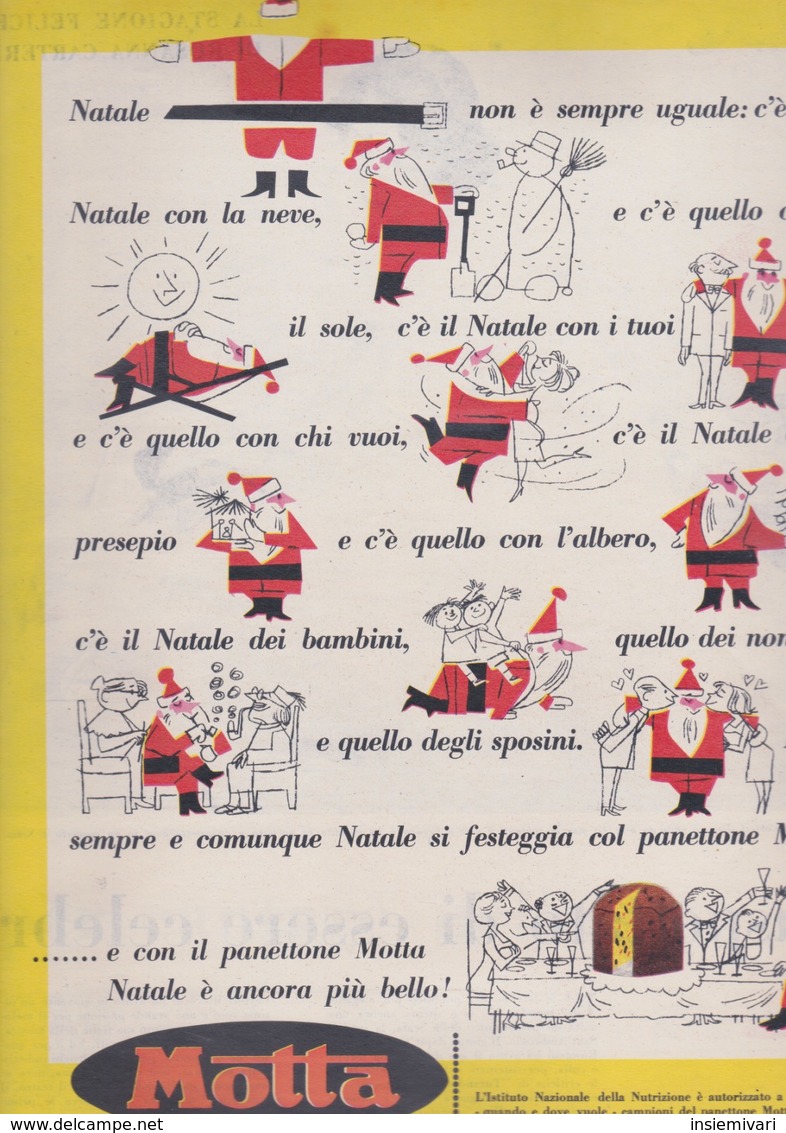 (pagine-pages)PUBBLICITA' MOTTA  Settimogiorno1958/52. - Autres & Non Classés