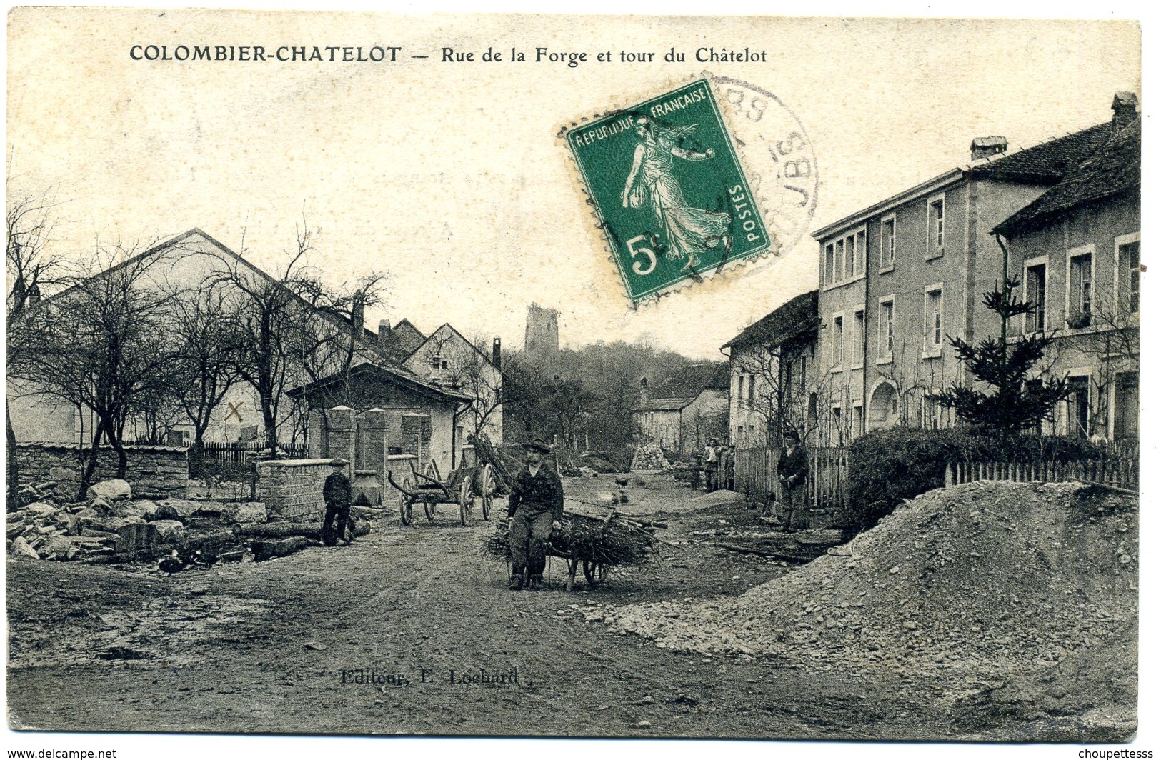 25 - Colombier  Chatelot - Rue De La Forge Et  Tour Du Châtelot ( A 63) - Autres & Non Classés