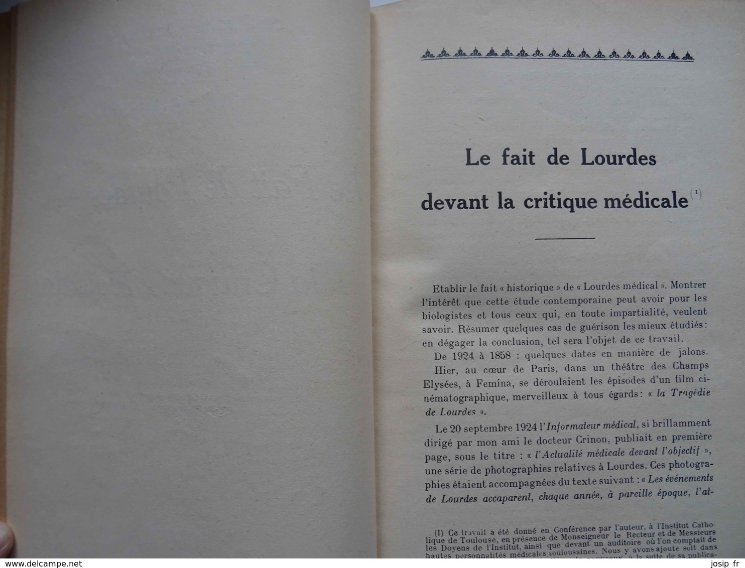 RELIURE 3 LIVRES MOLINÉRY : PRINCESSE DES URSINS À BARÈGES- MIRACLE À LOURDES- THÉOPHILE DE BORDEU EAUX PYRÉNÉES 1922 - Sciences