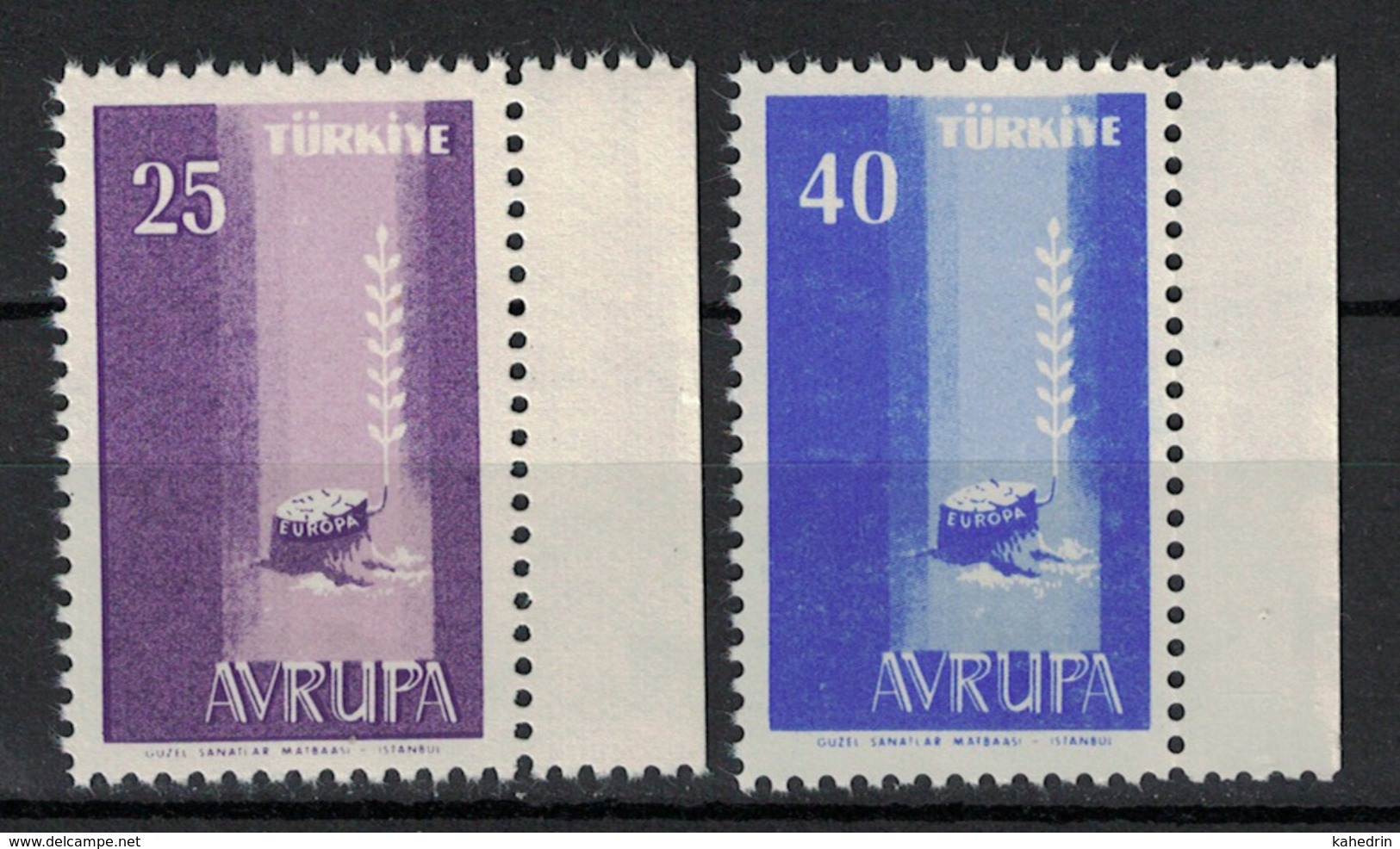 Turkey/Turquie/Türkei 1958, Europa - Avrupa **, MNH - Unused Stamps