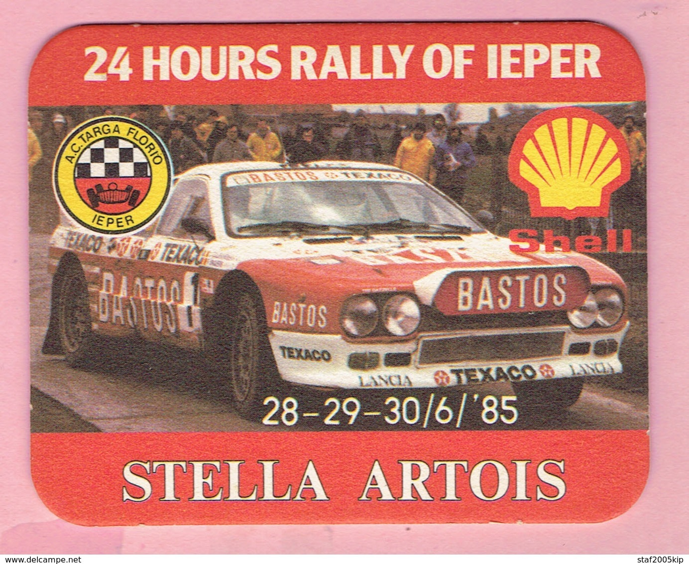 Bierviltje - STELLA ARTOIS - 24 H/U FRANCORCHAMPS - 1987 - Sous-bocks