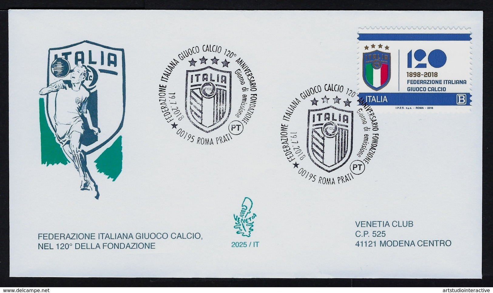 2018 ITALIA "120° ANNIVERSARIO FONDAZIONE FIGC" FDC VENETIA - FDC