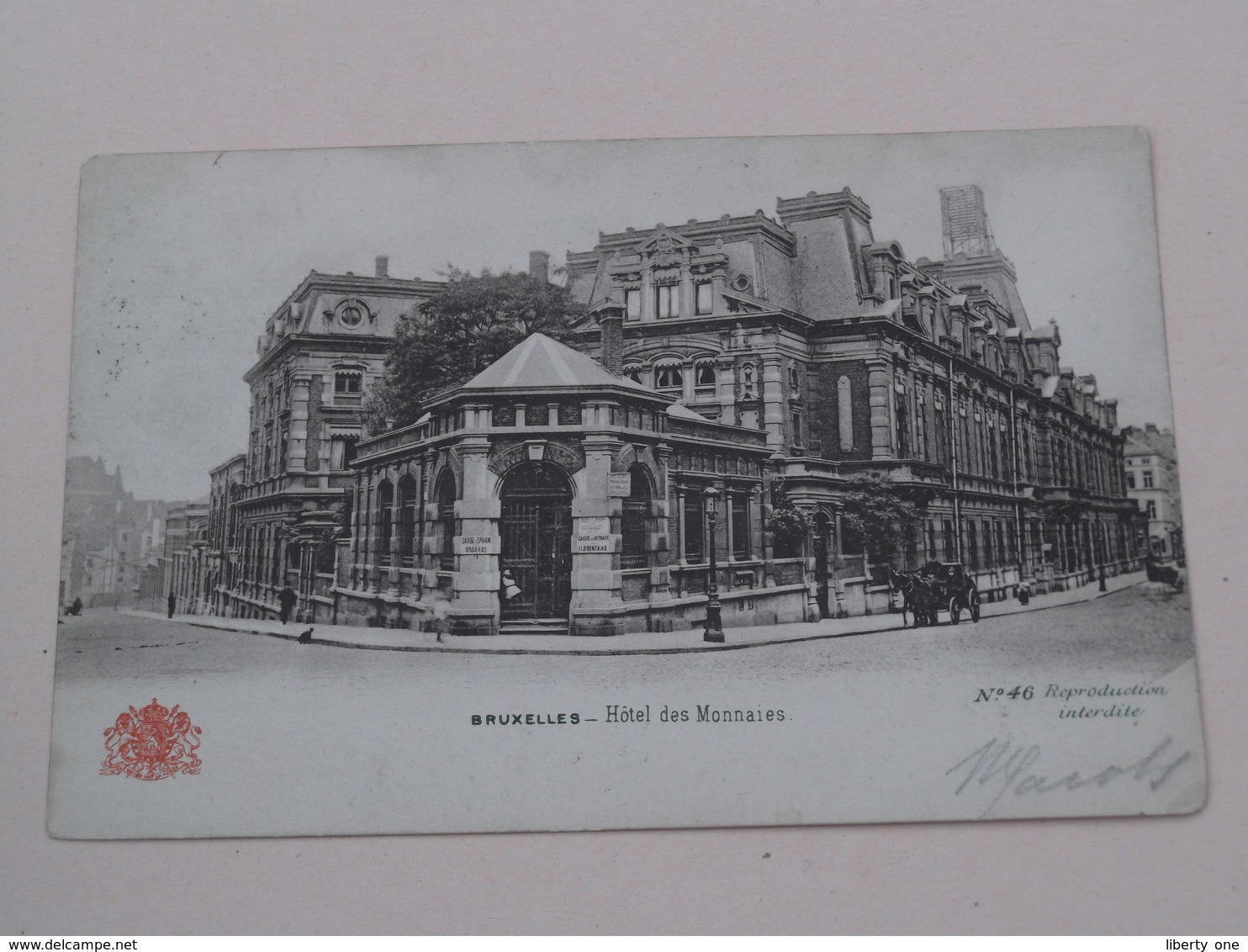 Hôtel Des MONNAIES ( N° 46 - Grand Bazar ) Anno 1904 ( Zie/voir Foto ) ! - Cafés, Hotels, Restaurants