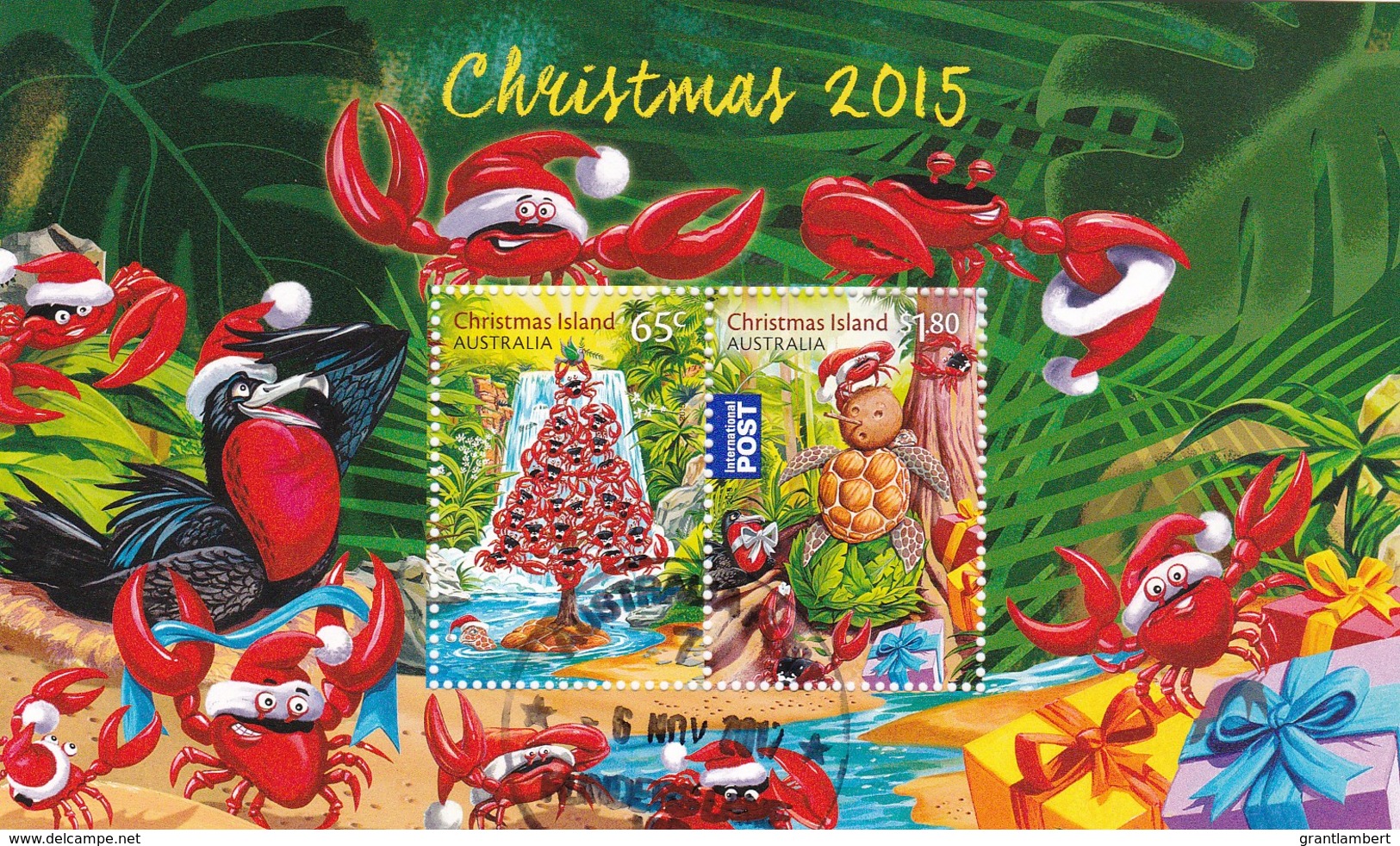 Christmas Island 2015 Christmas Minisheet CTO - Christmas Island