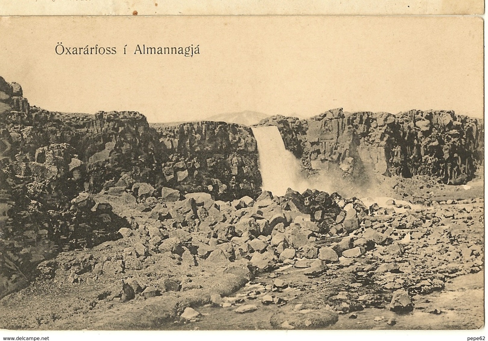 Oxararfoss I Almannagja-reykjavik-islande -cpa - Islande