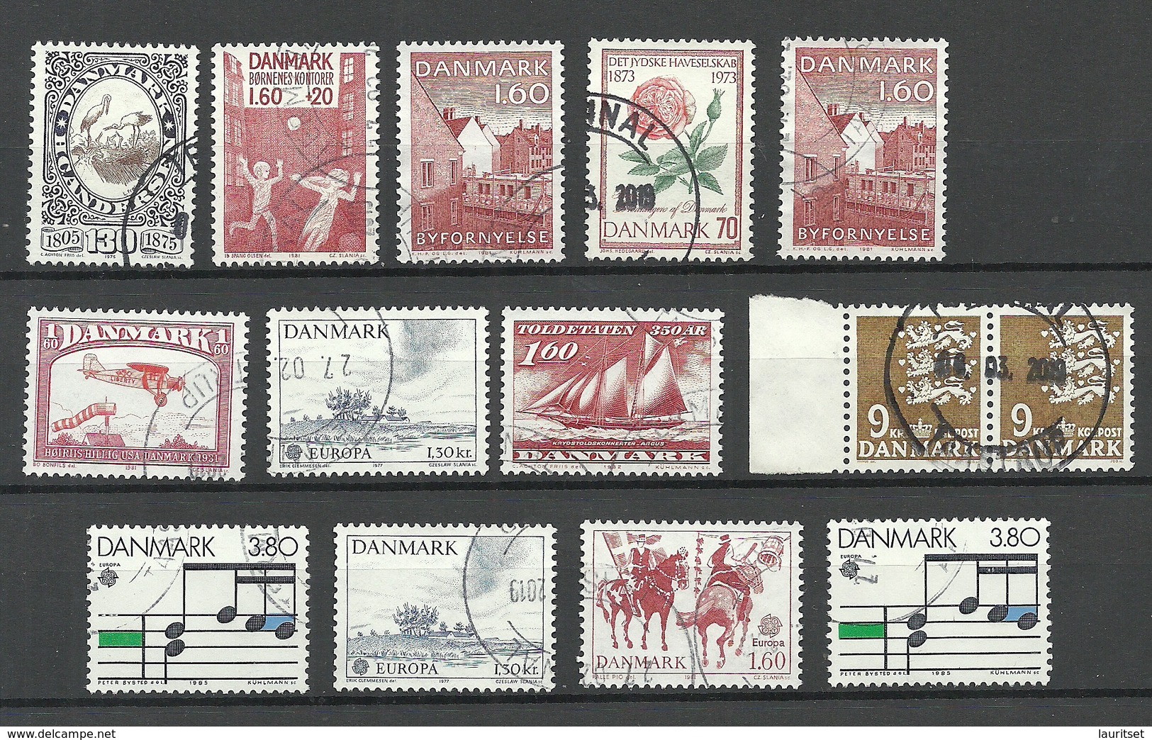 DENMARK Dänemark Lot Used Stamps - Collections