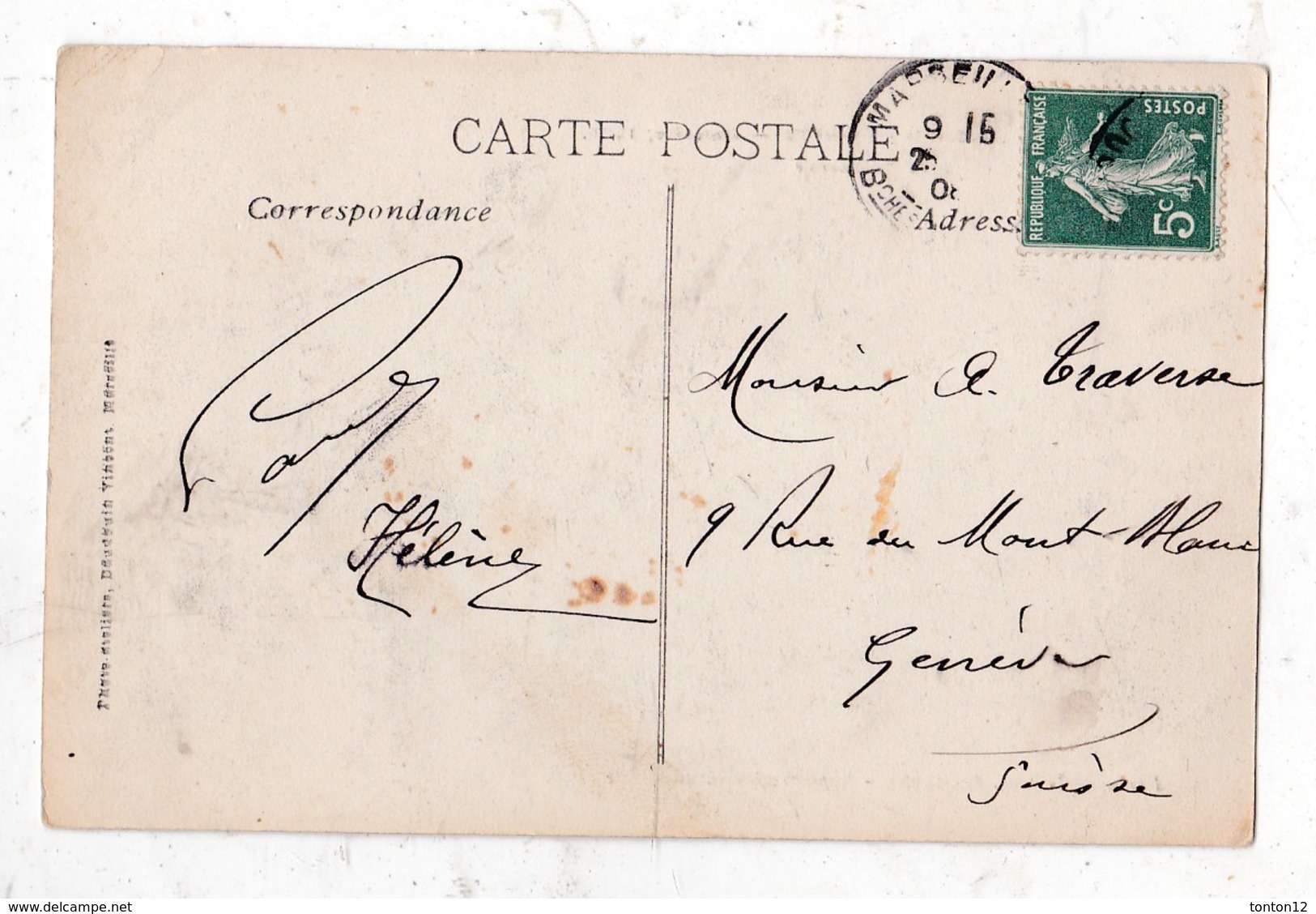 Carte Postale       Exposition International Electricité Marseille 1908 - Expositions