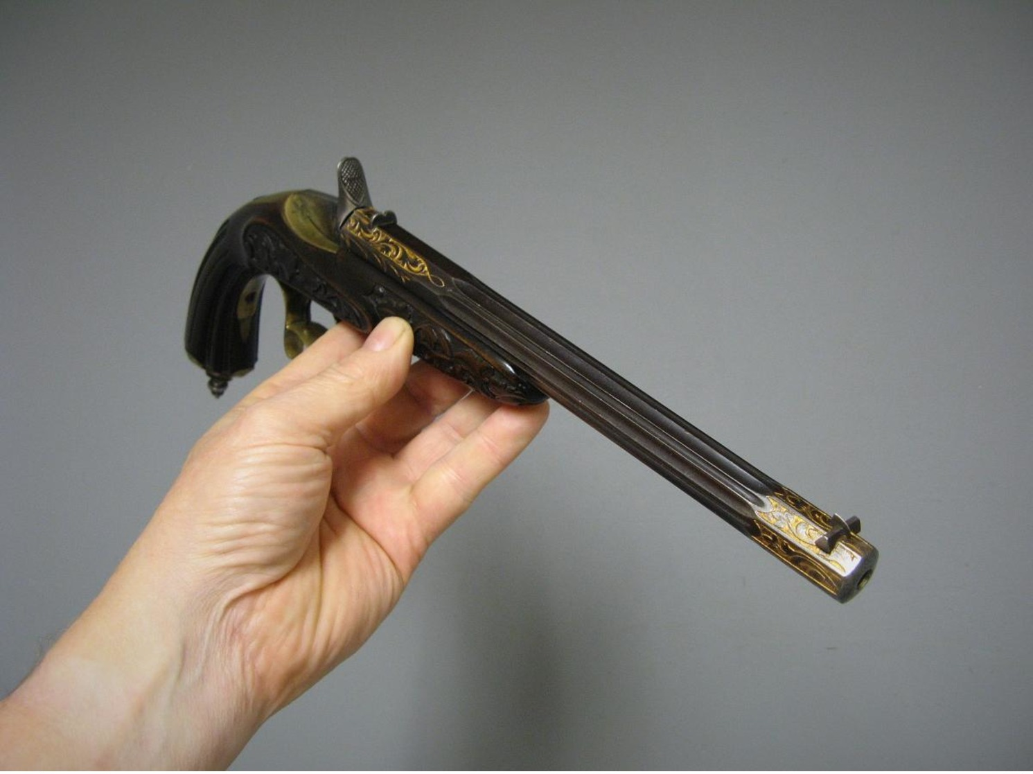 Pistolet de salon systeme  Flobert 6m/m  1860