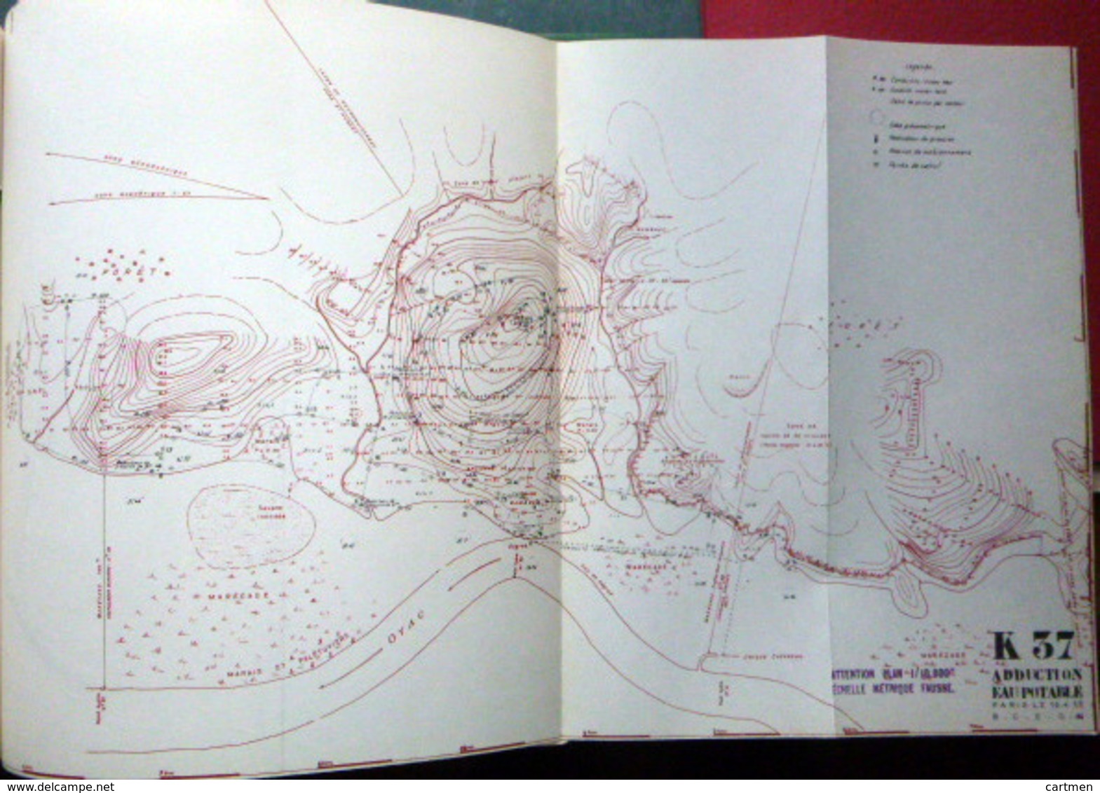 GUYANE BAUXITE DE KAW DOSSIER DE PROSPECTION ET  D'EXPLOITATION TROIS IMPORTANTS DOCUMENTS AVEC CARTES ET GRAVURES 1955