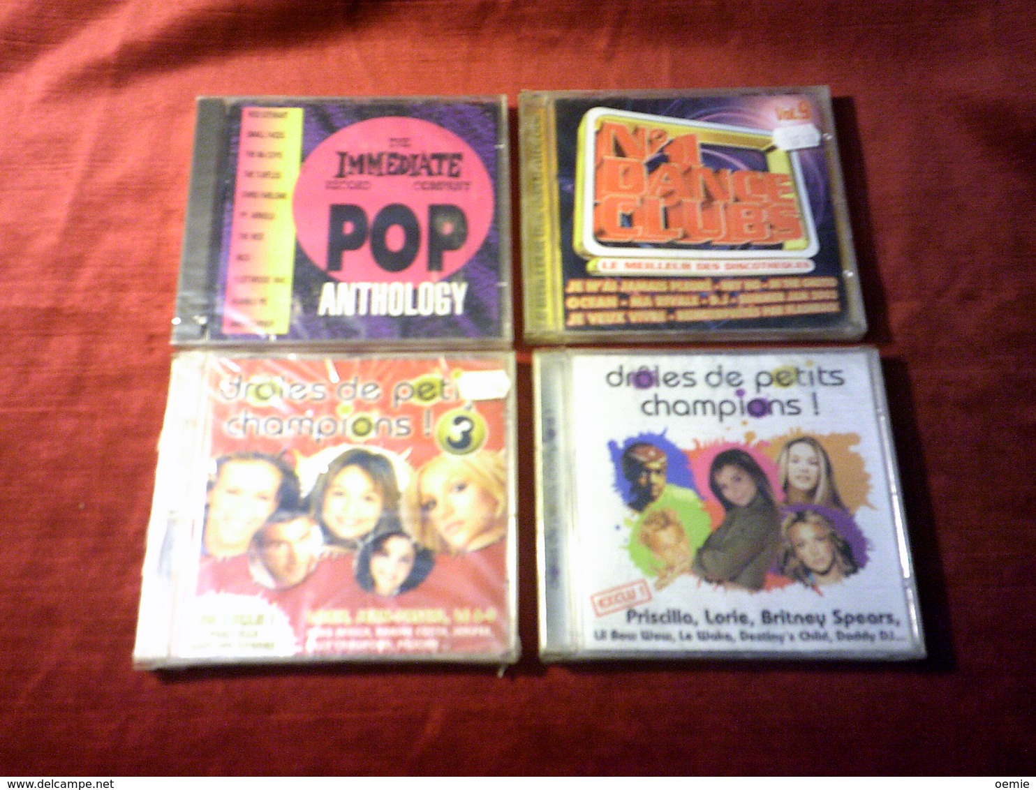 LOT DE 4 CD ALBUM DE COMPILATION // DROLES  DE PETITS CHAMPIONS 1 ET 2  + POP ANTHOLOGIE  + N° 1 DANCE CLUBS VOL 9 - Vollständige Sammlungen