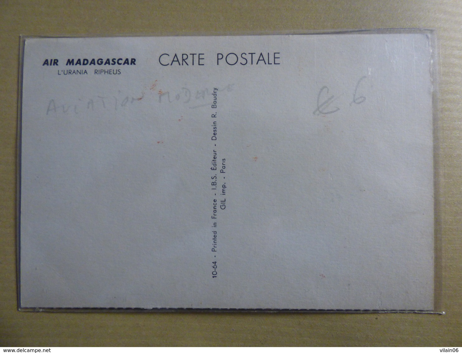 AIR MADAGASCAR    AIRLINE ISSUE / CARTE COMPAGNIE - 1946-....: Ere Moderne