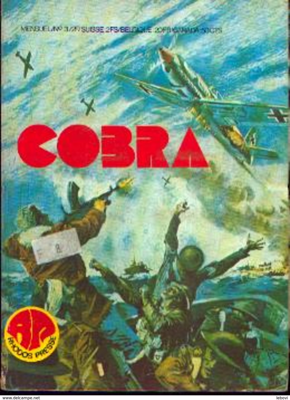 COBRA - Mensuel N° 3 - 2e Trimestre 1970 - Ed. Rhodos Presse - Petit Format