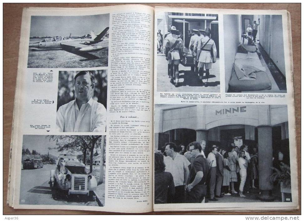 Magazine Avec Article "Congo, Pour Qui L'ONU Se Bat-elle Au Katanga?" 1961 - Collections