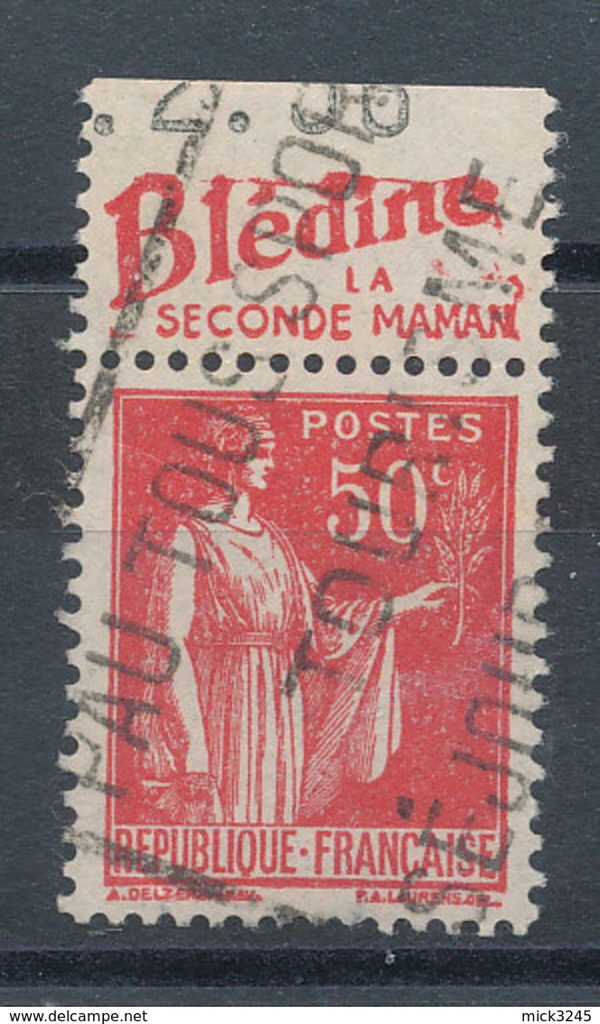 Paix 50c Rouge Type IV Pub Blédine La Seconde Maman - Altri & Non Classificati