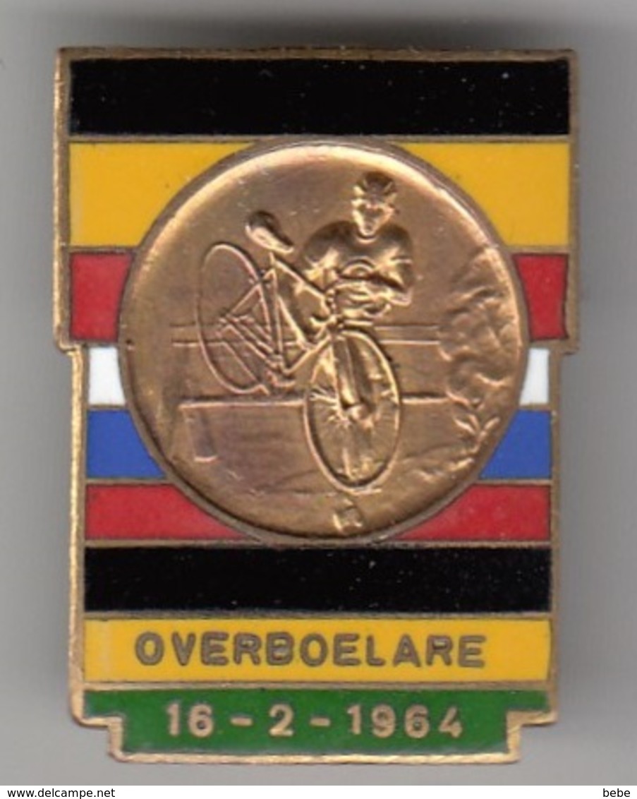 CYCLISME CHAMPIONNATS DU MONDE DE CYCLO-CROSS  1964 OVERBOELARE   INSIGNE DE POITRINE - Ciclismo