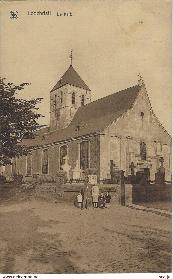Loochristi    -   De Kerk    -   1931   Naar   Merxplas - Lochristi