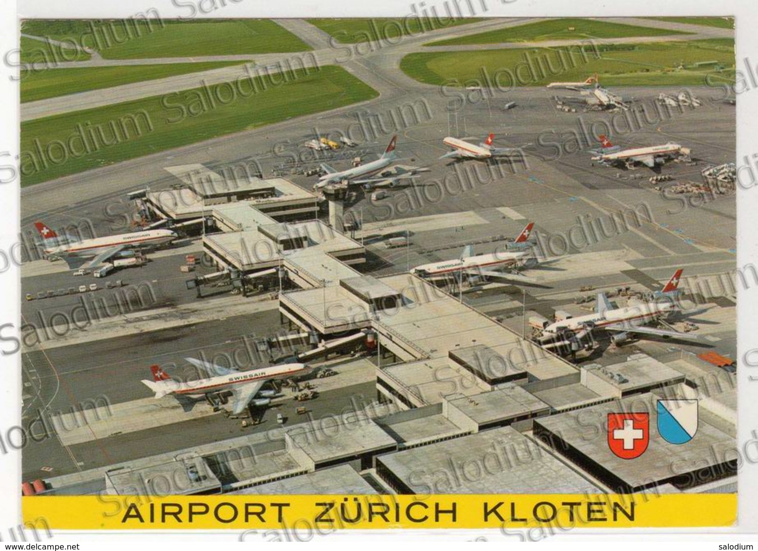 ZURICH Kloten Airport - Swissair Airplane Aereo - Kloten