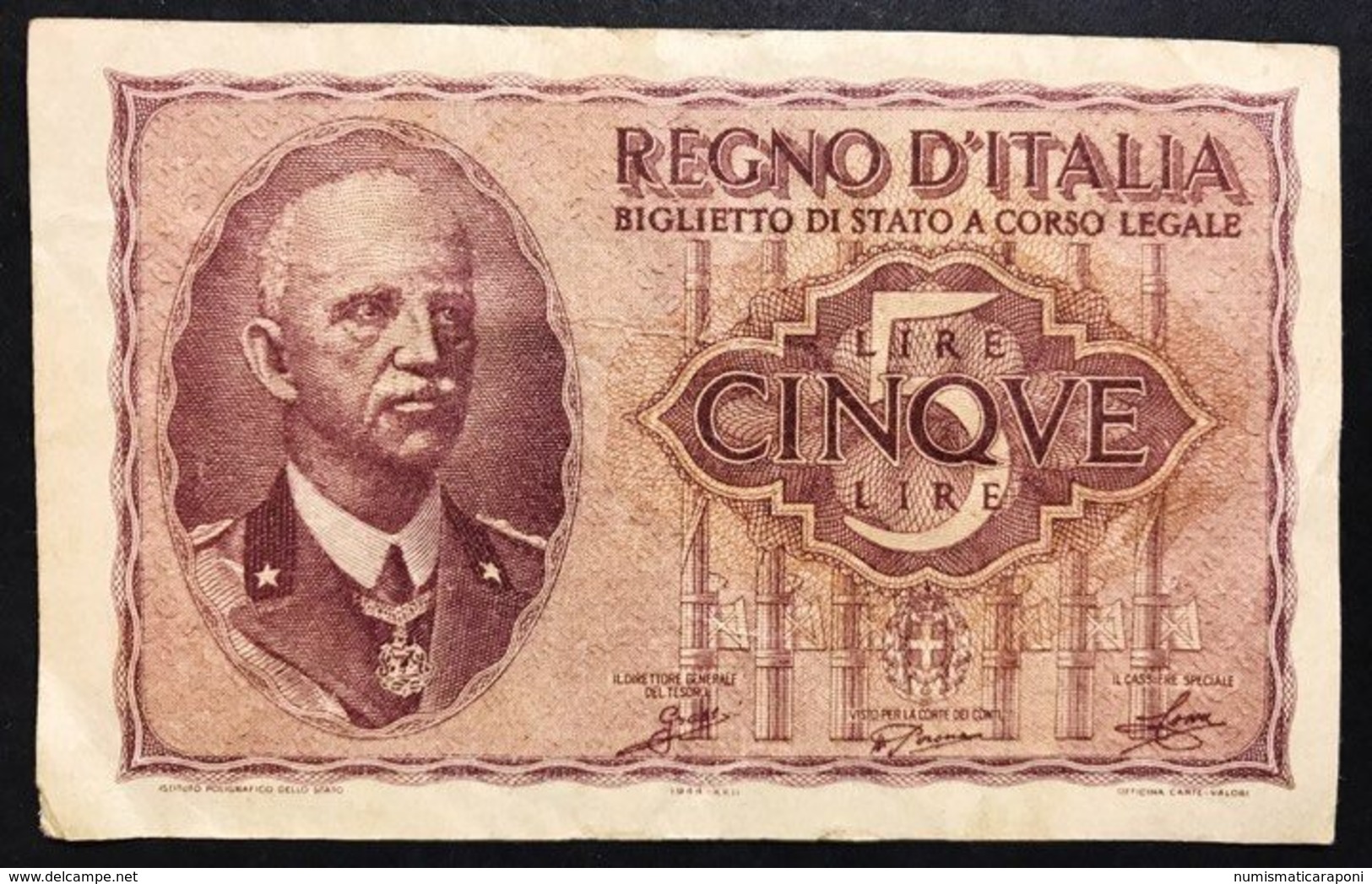5 Lire Impero 1944  Bel Bb LOTTO 792 - Italia – 5 Lire