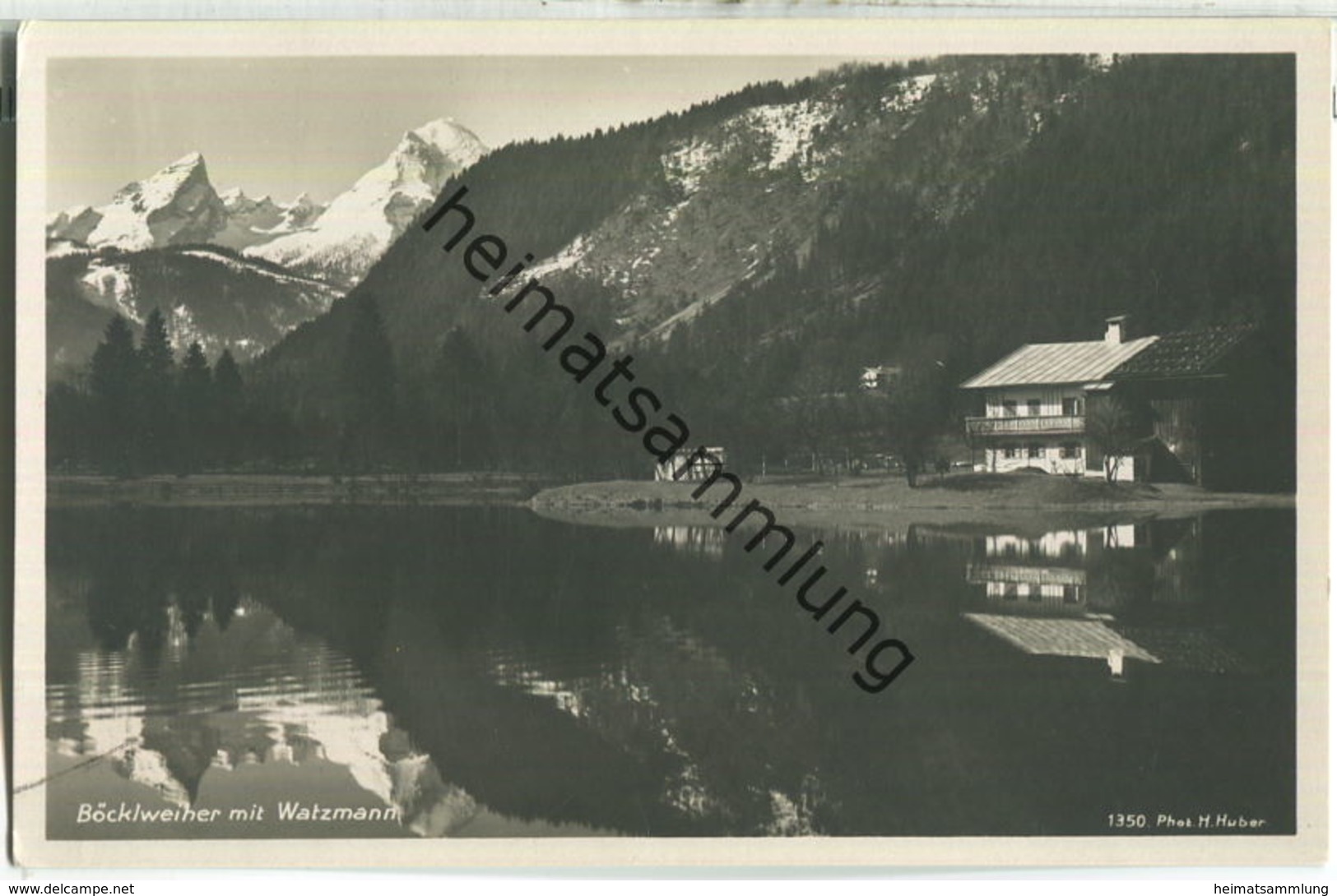 Böcklweiher Mit Watzmann - Verlag Hans Huber München - Bischofswiesen