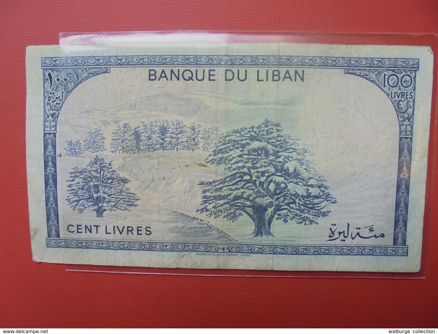 LIBAN 100 LIVRES CIRCULER+CACHET Et SIGNATURE - Liban