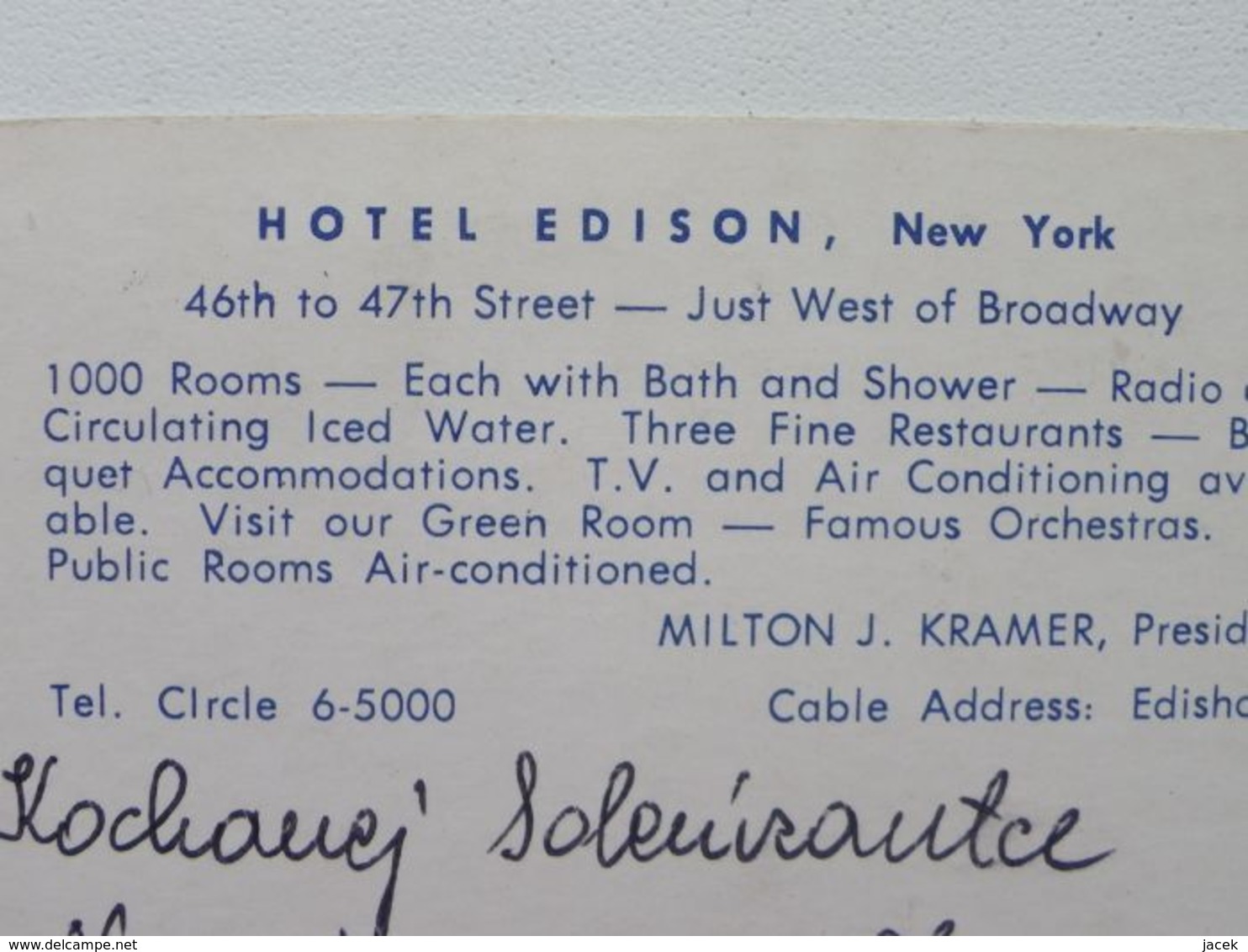 New York  Hotel Edison - Broadway