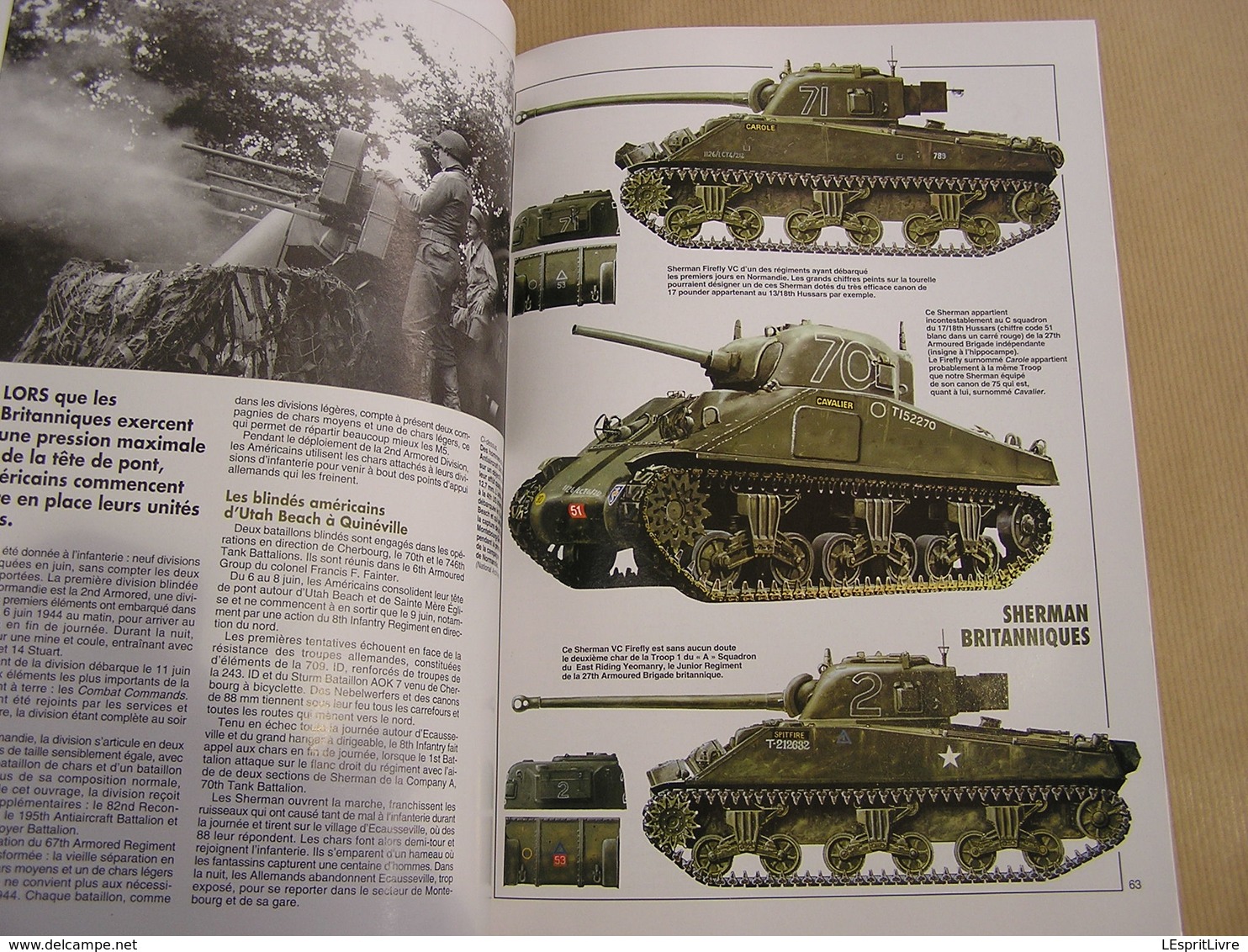 ARMES MILITARIA magazine Hors Série N° 52 Guerre 40 45 Campagne de Normandie (1) Blindés Alliés Char Tank US Britannique