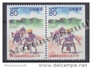 Japan - Japon 2000 Yvert 2917a, Wheel Chair Race, Oita - Pair From Booklet - MNH - Nuovi