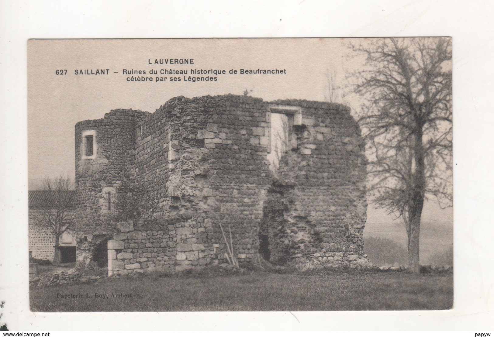 Saillant Ruines Du Chateau De Beaufranchet - Autres & Non Classés